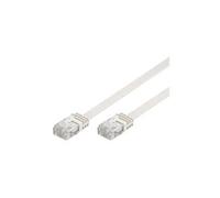 Goobay Câble réseau plat Cat Flat 5-2000 – CAT5e UTP 20 m Blanc