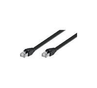 Goobay Câble Cat flat 6-0050 U/UTP G Noir 0,50 m