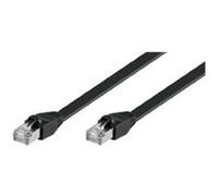 Goobay Câble réseau plat Cat flat 6-1000 Cat.6 U/UTP 10 m Noir