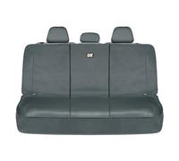 CAT Flexfit™ Housse de siège arrière pour voiture, SUV et camion - toile résistante, protection banquette arrière 60/40, housse et protège-siège arrière, accessoire intérieur, gris