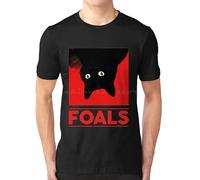 Cat Foals Tour T-Shirt for Man and Women Tops Tee Tee Shirt Black XL