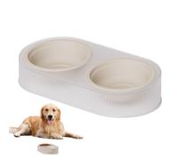 Cat Food and Water Basin, Dog Bowl Dishes Set, 2.4x6.10x12.0 inches, Portable Easy to Clean Pet Feeding Bowls, Prevent Spills and Messes While Your Pet Enjoys Their Food