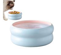 Cat Food Bowl, Ceramic Pets Bowls Microwave Safe Kitten Feedings Dish, Compact and Portable Pet Dish for Veterinary Use, Puppies, Travel, Household Feeding, 5.5x5.5x2.6 inches
