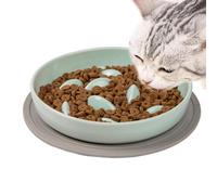 Cat Food Bowl Slow Feed, Slow Feed Cat Bowl, Interactive Cat Puzzle Bowl, Slow down Eating for Cats and Little Dogs, durable slow feeding pet bowl for healthier eating habits