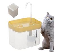 Cat Fountain, Water Dispenser, 1.5L Capacity Tank, Silent Pump System, Build, Encourages Hydration, Hassle- Cleaning, Continuous Flow, for Pets at Home, 16.5x13x12cm