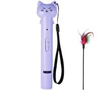 Cat Funny Stick avec projection infrarouge - Jouet interactif chat (violet) | (Violet)