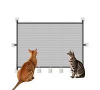 Cat Gate | Safety Folding Mesh Doorway Gates for Pets | Animals Fence Childproofing for Kitten Bunny Hallway; Portable Retractable Barrier, Living Room Porch Kitchen Guard, No-Drill