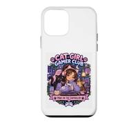 Cat Girl Gamer Club Pattes sur la Manette de Jeu Confortable Coque pour iPhone 12 Mini