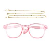 Cat Glasses with Chain, Funny Pet Cosplay Eyewear, 3.15x2.95x1.18in Portable Stylish Dress-Up Accessory, Cute Kitten & Puppy Headwear for Travel, and Parties