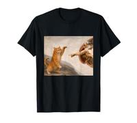 Cat God Creation of Adam Meme - Chat Lover Kitten Owner Kitty T-Shirt