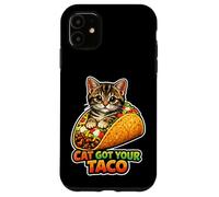 Cat Got Your Taco Nourriture Amusante pour Chat Coque pour iPhone 11