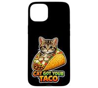Cat Got Your Taco Nourriture Amusante pour Chat Coque pour iPhone 15 Plus
