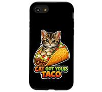 Cat Got Your Taco Nourriture Amusante pour Chat Coque pour iPhone SE (2020) / 7/8