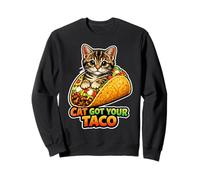 Cat Got Your Taco Nourriture Amusante pour Chat Sweatshirt