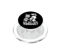 Cat Got Your Tongue Idiom Kids and Teachers Idiomes PopSockets PopGrip pour MagSafe