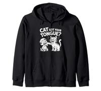 Cat Got Your Tongue Idiom Kids and Teachers Idiomes Sweat à Capuche