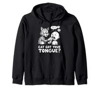 Cat Got Your Tongue Idiom Kids and Teachers Idiomes Sweat à Capuche