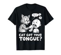 Cat Got Your Tongue Idiom Kids and Teachers Idiomes T-Shirt