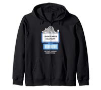 Cat GPT Working AI Cat Tee, Cool Lazy Cat utilisant l'ordinateur Sweat à Capuche