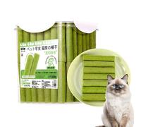 Cat Grass Doting Stick - 60/80 Pièces, Chats Comestibles Mâchant Des Jouets Avec Des Ingrédients Naturels, Ddes Soins Dentaires, Une Collation Saine | Snacks De Bâton De Dentition À L'intérieur, Extér