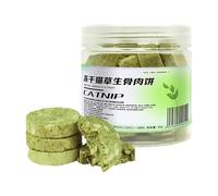 Cat Grass Treats, Dried Chew Kitten Biscuits Snacks, Freeze-Dried Teeth Cleaning Treats, for Pet Kittens of Any Age, Healthy Chews, 10x10cm/3.94x3.94 inches