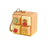 Cat Grid Keychain - Clicker Fidget Toy, Keyboard Accessory with Funny Design, Handheld Stress Reliever, Key Holder Gadget, Playful Desk Ornament for Kids Girls Boys Luggage Bag Wallet Handbag Backpack