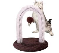 Cat Groomer, Self Grooming Massager, 13.78x9.84x12.99 Inches Interactive Ball and Soft Bristles, Shedding Brush for Kitten Face, Head, Back Massage, Pet Accessories
