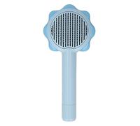 Cat Grooming Brush Self Cleaning Hair Removal Pet Shedding Brush for Long Short Haired Dogs Cats (Blue)