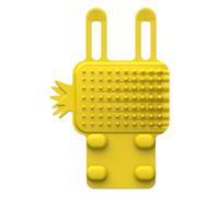 Cat Grooming Brush, Silicone Pet Hair Brush, 6.3x4.33x0.67 Inches, Shedding Minimized, Adjustable Soft Massage Comb, Portable Itch-Relief and Debris Removal Tool for Cats