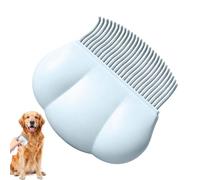 Cat Grooming Brush - Tool for Reducing Loose | Stainless Steel Bristles with Self Cleaning Button, Gentle Massage Comb for Removing Knots Tangles Pet Care Use