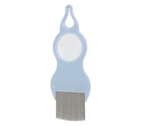 Cat Grooming Comb, Desheddinig Brush, Metal Teeth Grooming Tool with Magnifier, Easy Knot and Hair Removal for Cats, Pet Care Accessory for ComfortableFur Maintenance
