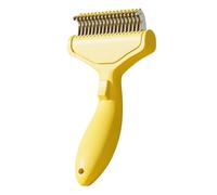 Cat Grooming Comb - Massage Curved Tool, Pet Detangling Brush for Knots and Furs Maintenance for Kitten Bathroom Grooming Living Room Brushing Shelter Care and Travel Pet Maintenance
