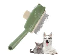 Cat Grooming Comb, Shedding Bear Shape, 8.27x2.95x0.98 Inches Remove Loose and Reduce, Soft Cleaning Brush for Kitten and Puppy Grooming, Indoor Home Bath, Pet Salon Maintenance Tool