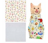 Cat Grooming Wrap,Cat Wrap For Cutting Claws,Self-Adherent Cat Restraints For Grooming,Anti-Scratch Anti-Escape Grooming Bag,Multifunctional Pet Tool (Lapin, 35cm)
