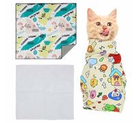 Cat Grooming Wrap,Cat Wrap For Cutting Claws,Self-Adherent Cat Restraints For Grooming,Anti-Scratch Anti-Escape Grooming Bag,Multifunctional Pet Tool (Tortue, 45cm)