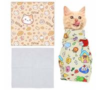 Cat Grooming Wrap,Cat Wrap For Cutting Claws,Self-Adherent Cat Restraints For Grooming,Anti-Scratch Anti-Escape Grooming Bag,Multifunctional Pet Tool (Chaton, 55cm)