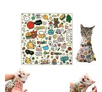 Cat Grooming Wrap, Cat Wrap for Cutting Nails, Self-Adherent Restraint Wrap, Calming Wrap for Medicine, Anti-Scratch, Anti-Bite, Anti-Escape, Multifunctional Pet Tool (A, 45 * 45cm)