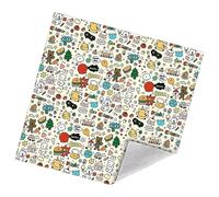 Cat Grooming Wrap, Self Adhesive Restraint Bag, 21.65x21.65in Calming Design Vet Care, Portable Soft Breathable Fabric, Kitten Feeding Tool for Ear Cleaning, Coat, Manicure