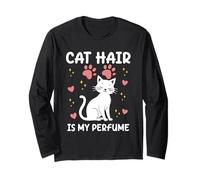 Cat Hair is My Perfume Donne drôle Manche Longue