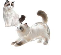 Cat Hair Key Chain- | Dog Hair Keyring, Clear Acrylic Memorial Pendant Keychain, Keepsake Accessory For Men, Women, Backpacks, Bags, Purses, And Pet Lovers, Collectible Charm For Remembrance