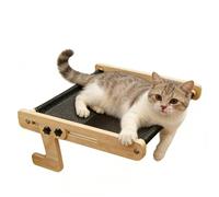Cat Hammock Perch, Floating Window Sleeping Bed, System Kit, Wooden Pet Rest, Reinforced Frame Build Structure, Relaxing Sunlight Design Style for Home Study Use