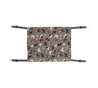 Cat Hammock Soft Comfortable Warm Pet Double Layer Plush Hammock for Rabbits Kittens Hamsters Puppies Ferrets (M White Dog)