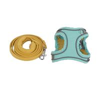 Cat Harness Escape Proof and Leash Set with Bell Adjustable Breakaway Collar for Cats Kittens XS S oft Harness for Small Dogs Puppies Pet Supplies for Outdoor Walking Travel (XL)