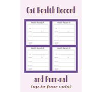 Cat Health Record and Purr-nal (up to four cats): Professor Purr-ple Productions by Marie Mavyn