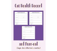 Cat Health Record and Purr-nal (up to three cats): Professor Purr-ple Productions by Marie Mavyn