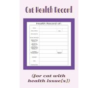 Cat Health Record (for cat with health issue[s]): Professor Purr-ple Productions by Marie Mavyn