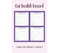 Cat Health Record (up to four cats): Professor Purr-ple Productions by Marie Mavyn