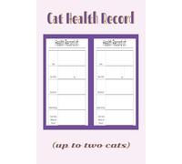 Cat Health Record (up to two cats): Professor Purr-ple Productions by Marie Mavyn
