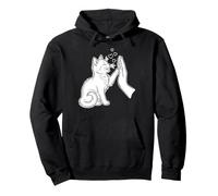 Cat High Five Love, Un Adorable Amoureux des Chats Sweat à Capuche