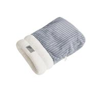 Cat Hiver - 21,26 x 17,72 x 0,39 Pouces épais lit en Peluche, Chaud Doux, Couverture pour Animaux de Compagnie Semi-fermée | Housse de Sommeil isolée à 360 ° Confortable pour Chats intérieurs